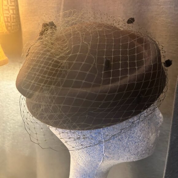 Vintage Hat Brown Felt Fashion